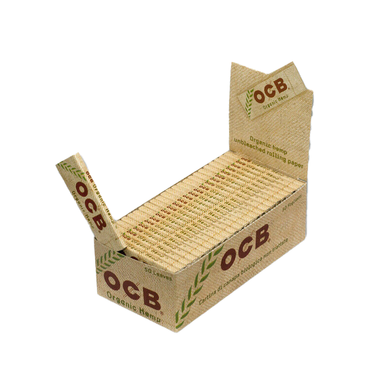 OCB Regular Organic 70mm Rolling Papers – 48 Books × 50 Leaves