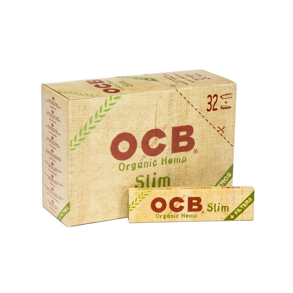 OCB Organic Hemp Slim + Tips 32 pack