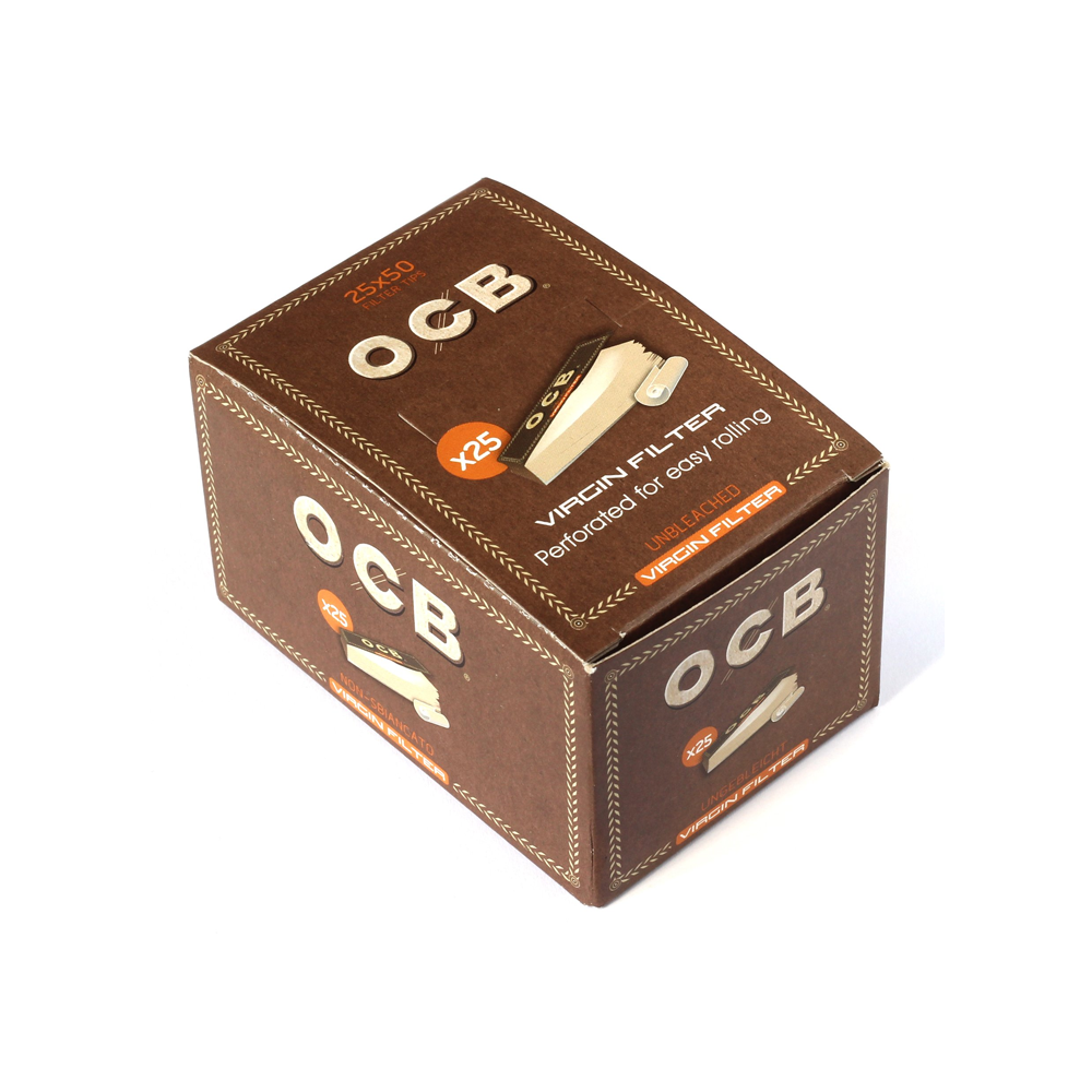 OCB Brown Filter Cardboard Roach Tips 25pack