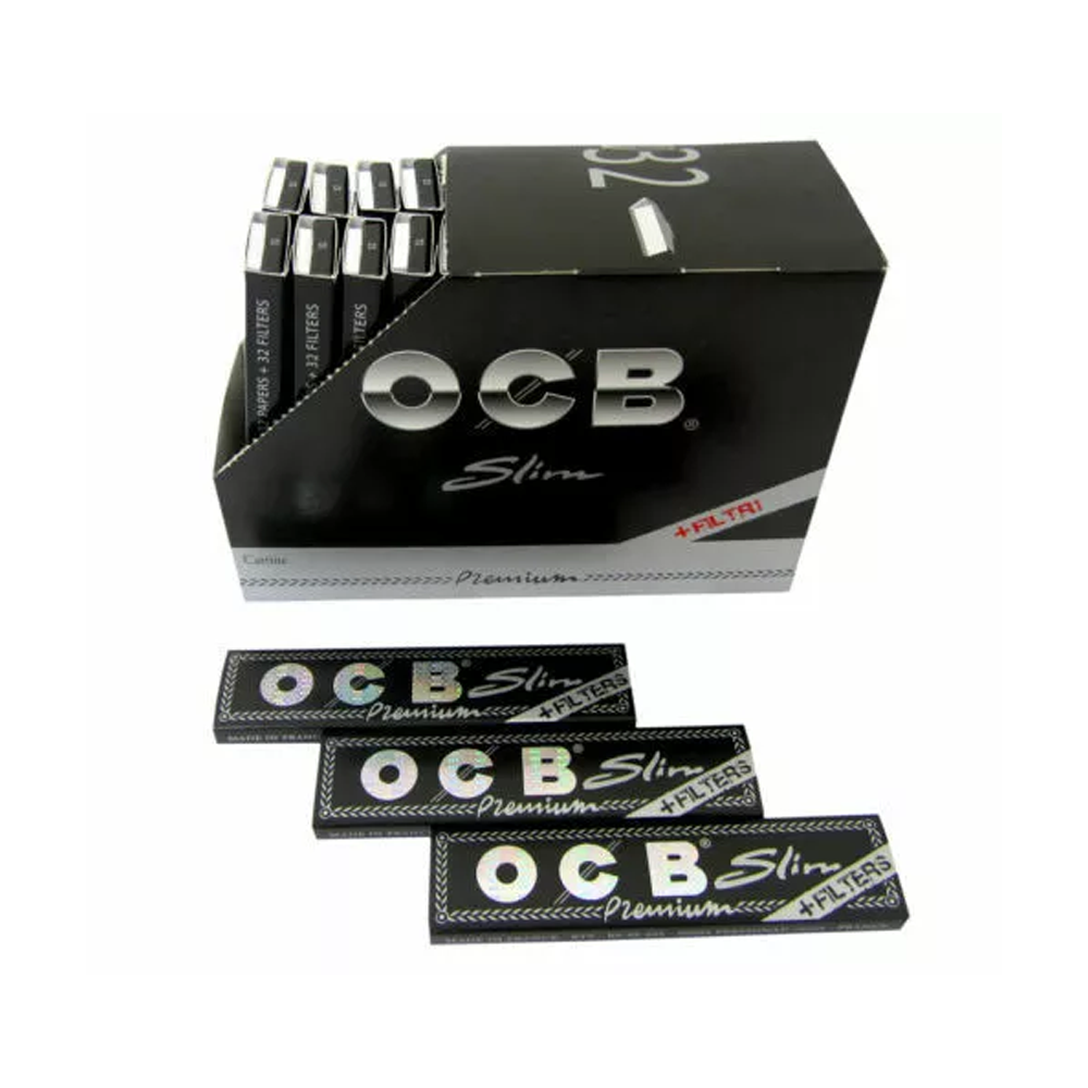 OCB Black Premium Connoisseur Paper With Tips Combi 32 pack