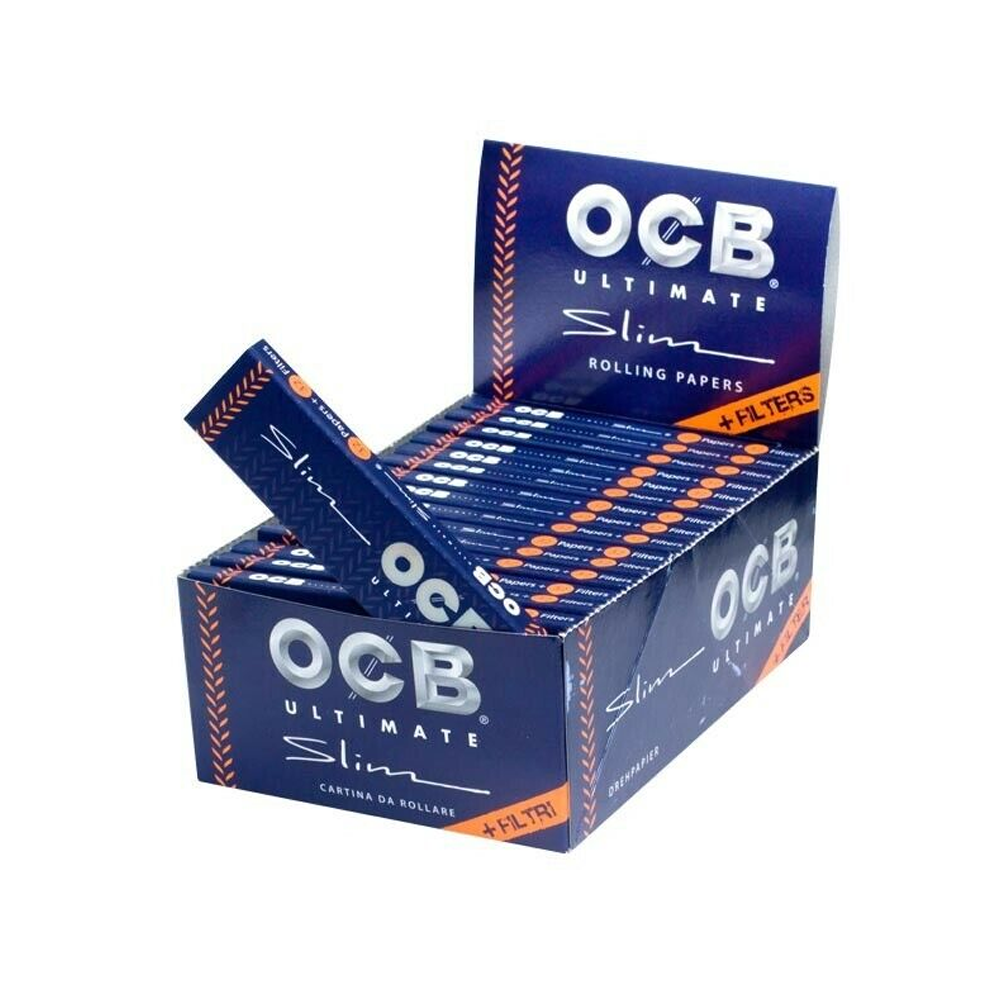 OCB Blue Ultimate King Size Slim + Tips 32pack