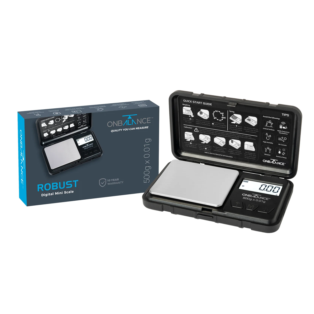 Ro-500-Bk On Balance Robust Pocket Scale - Black 500g X 0.01g