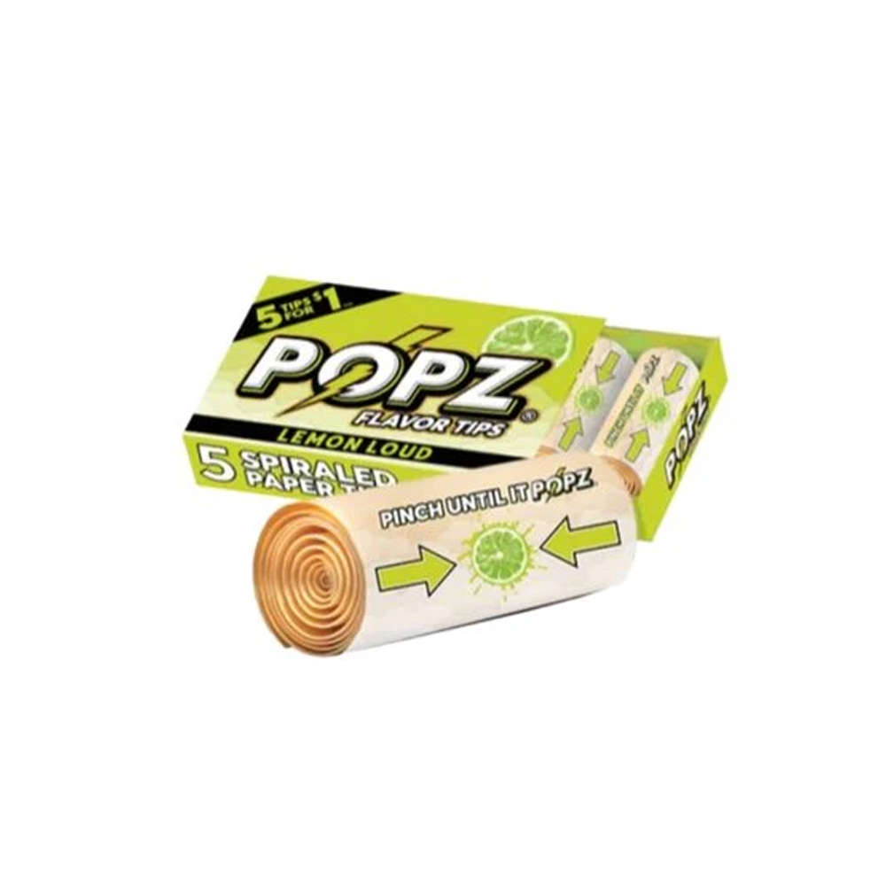 POPZ Flavor Tips Lemon Loud 5 Pack x 12