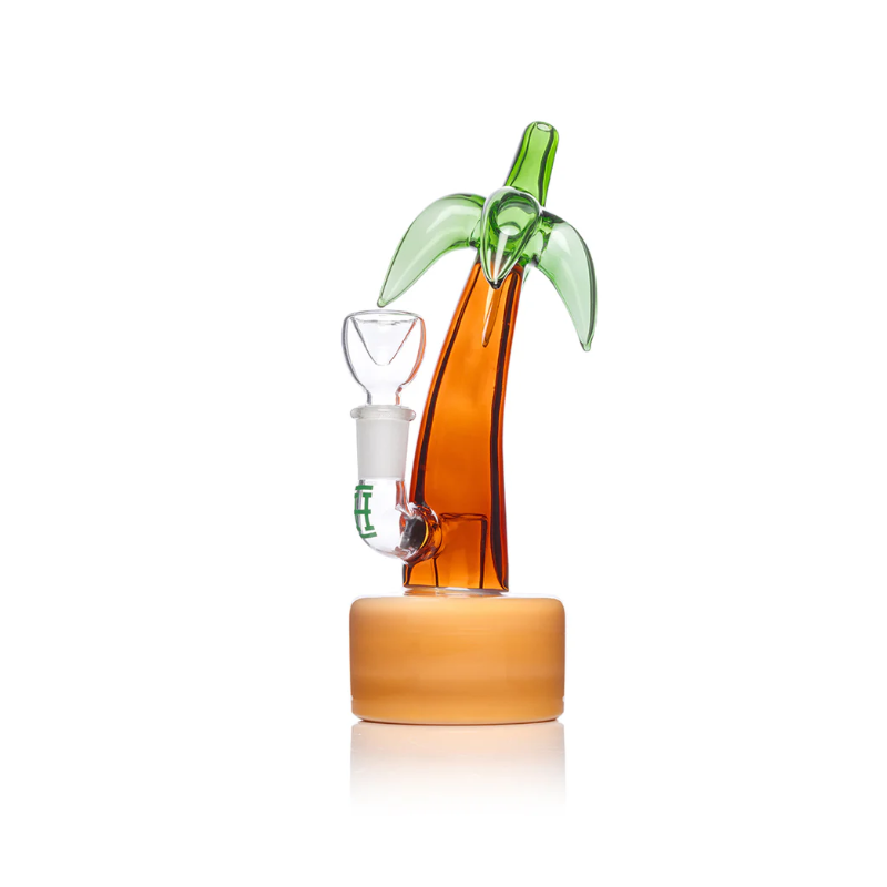 Hemper Palm Tree Glass Bong 7"