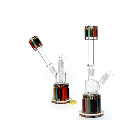 Funky Pencil Phoenix Glass Bong 7mm