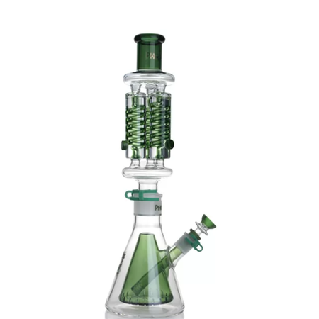 16 Inch Beaker Bong with Triple Freezable Coil Assorted Colour