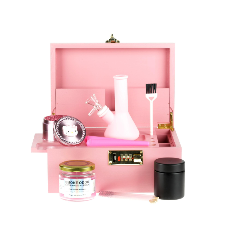 Exclusive Pink Smoking Set – 5 Piece Gift Box