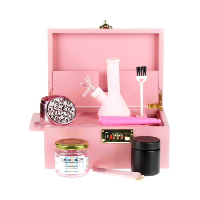 Exclusive Pink Smoking Set – 5 Piece Gift Box