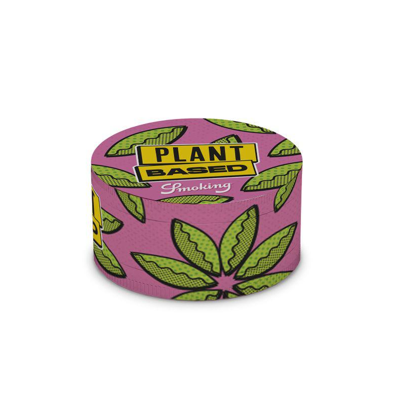 Single Smoking 4-Part XL Full Printed Metal Grinder ‘Plant Based’ x 1