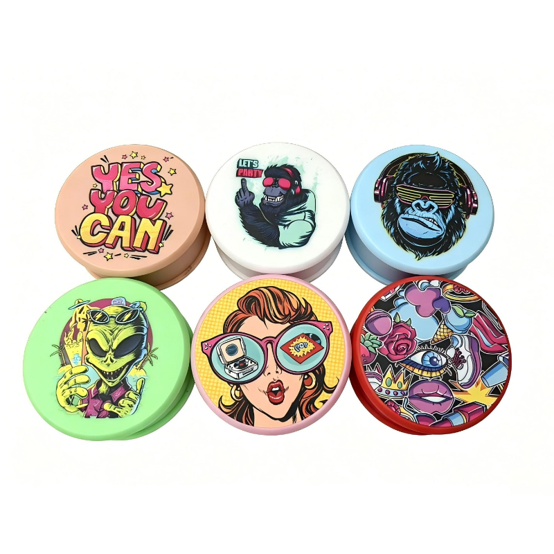 Fizz Mix Design Plastic Grinders ‘Pop Art’ 12pcs SS-0231-2