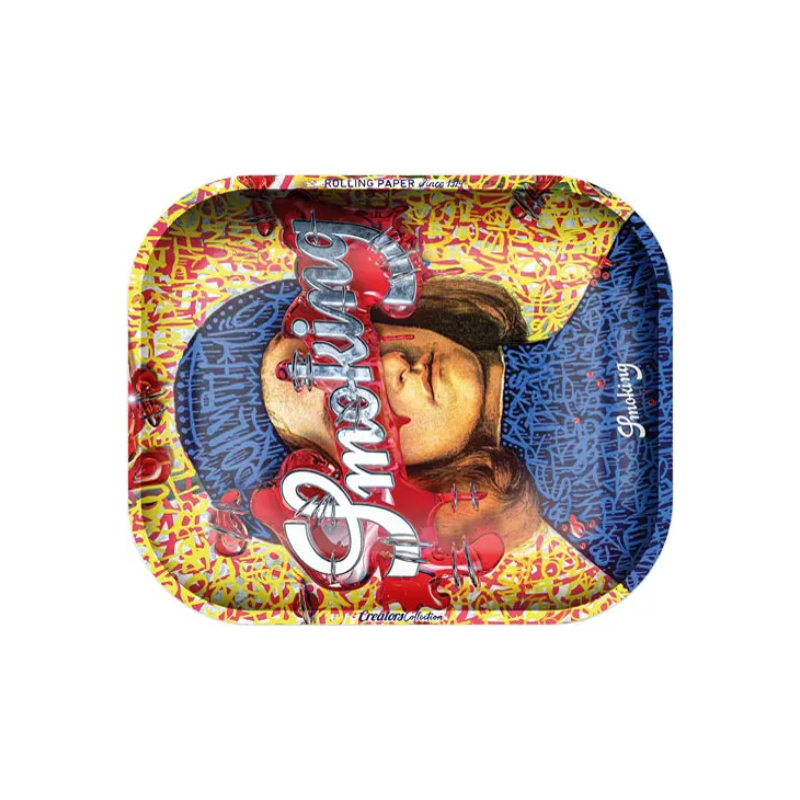 Exclusive New Stunning Smoking Portrait Rolling Tray XL 34 cm x 27.5 cm