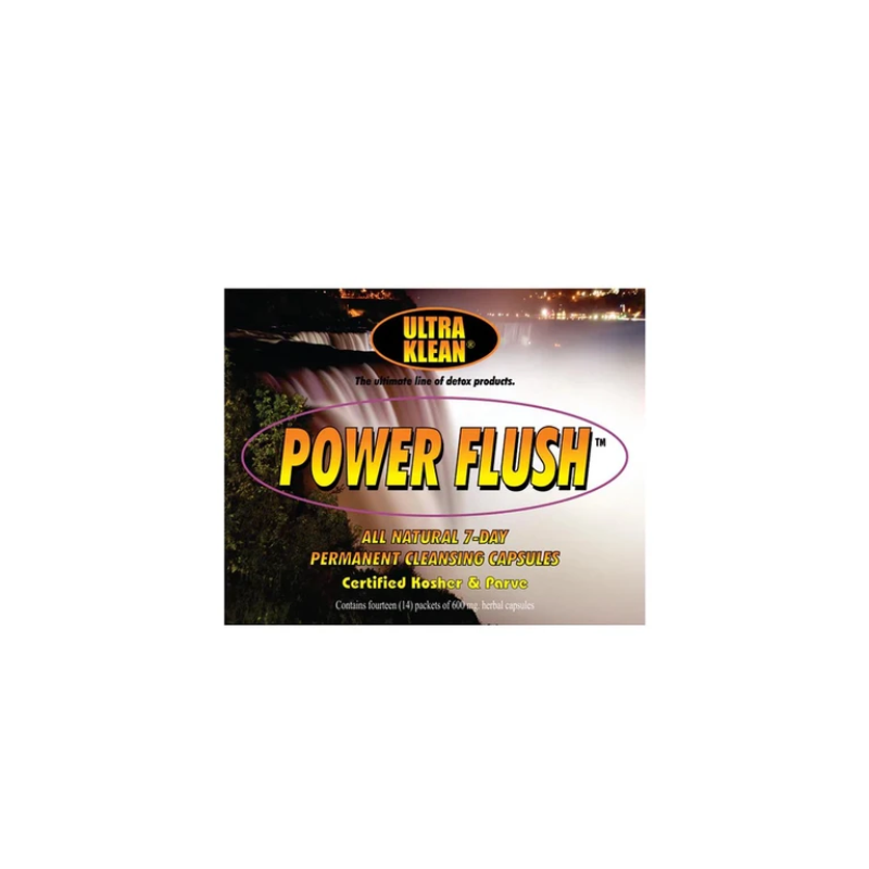 Exclusive Ultra Klean Power Flush 7 Day Herbal Cleansing Capsules - 14 Packets x 600mg