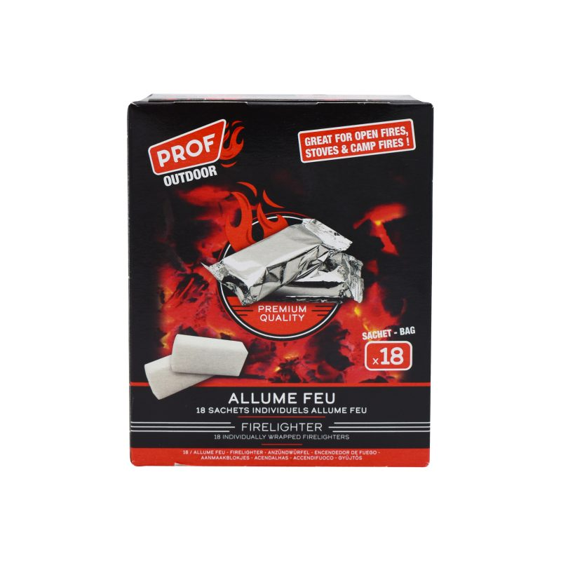 PROF Outdoor Firelighters Sachets (18 Pack)