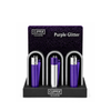 Clipper Metal Large Lighter PURPLE GLITTER (FOC) x 12 CM0S139X