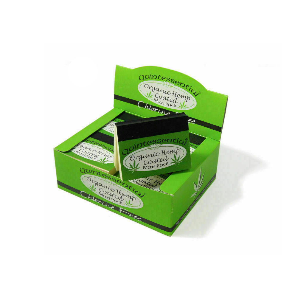 Quintessential Organic Hemp Maxi Pack Paper Tips 20 Pack