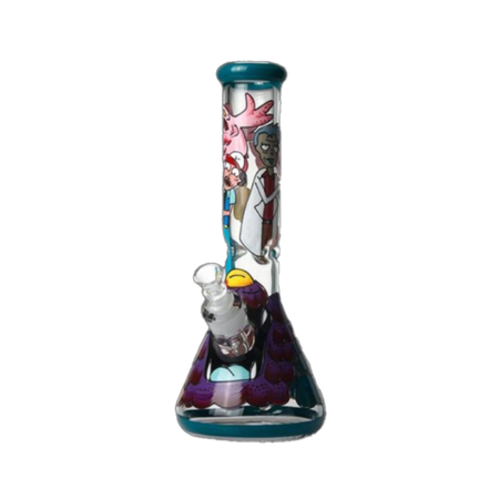 Rick and Morty Glow in the Dark Glass Bong 35cm x 1