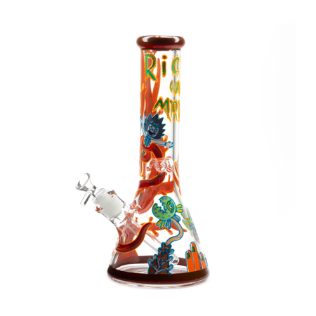 Rick and Morty Glow in the Dark Glass Bong 35cm x 1