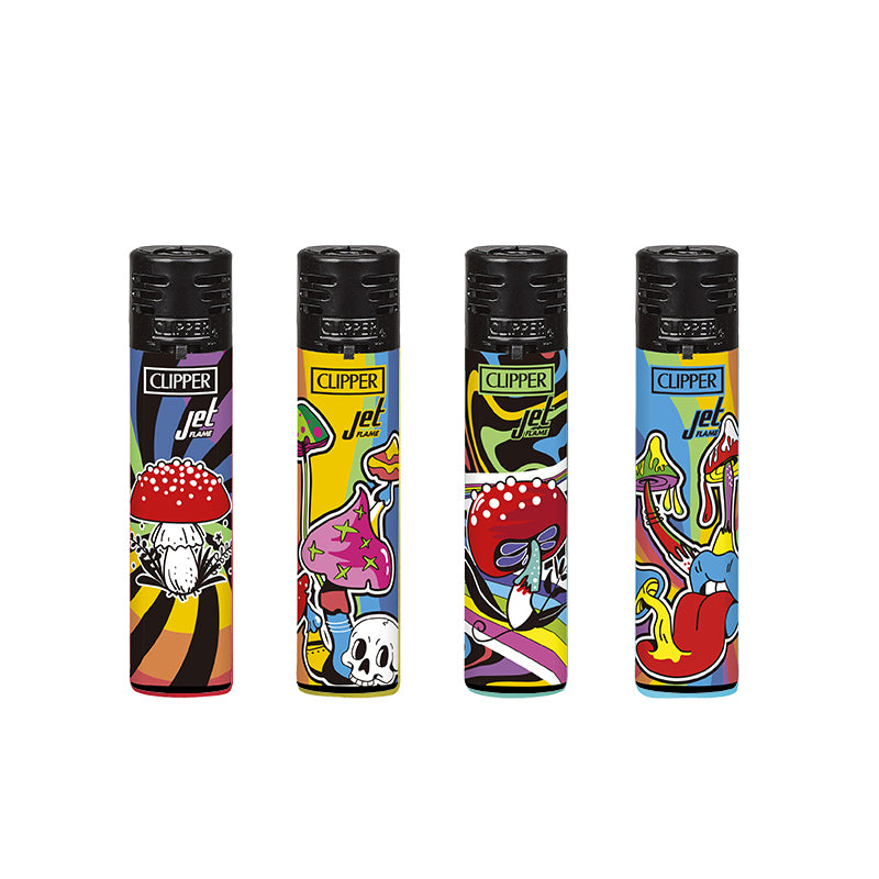 Clipper Jet Flame Lighter RAINBOW MUSH 5 x 48 lighters CKJ3A092BCH