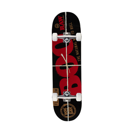 Exclusive RAW Boo Johnson Black Skate Deck 8.25