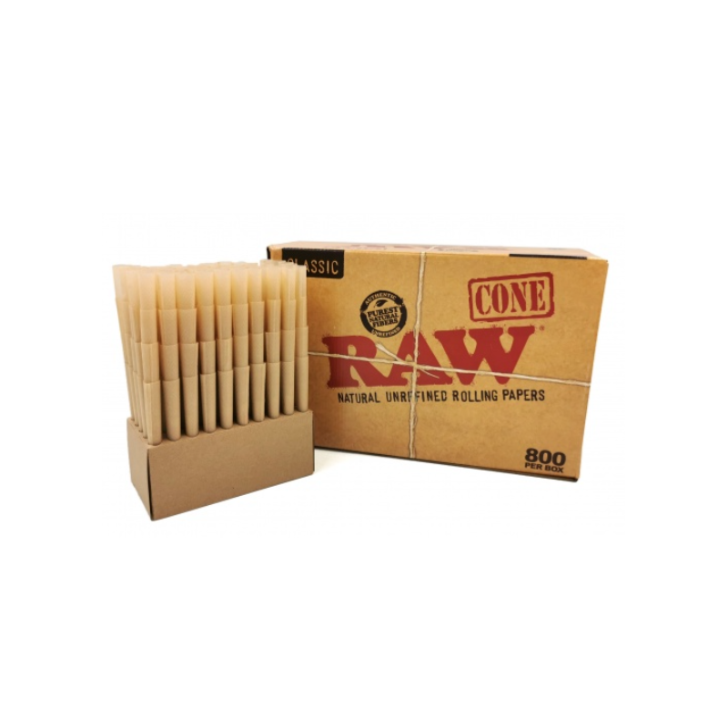 RAW Classic Pre-Rolled Kingsize Cones - 800 Cones