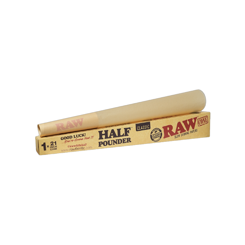 Exclusive RAW Half Pounder Classic Cone – 21 Inch