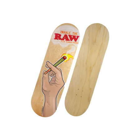 Exclusive RAW Hand "Inhale The RAW" Skate deck Board x 1