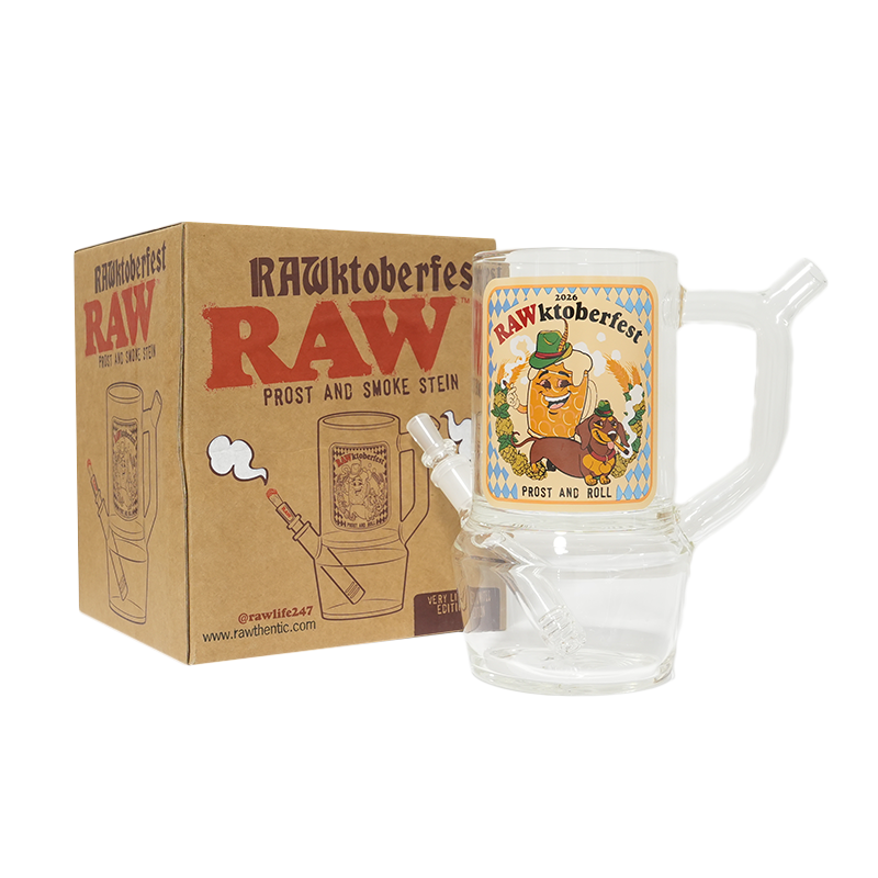 New RAW OCTOBERFEST Glass Wake Bake MUG x 1