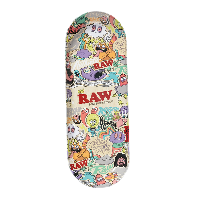 Exclusive RAW Rolling Tray - Collage Art Design by Chris Piascik