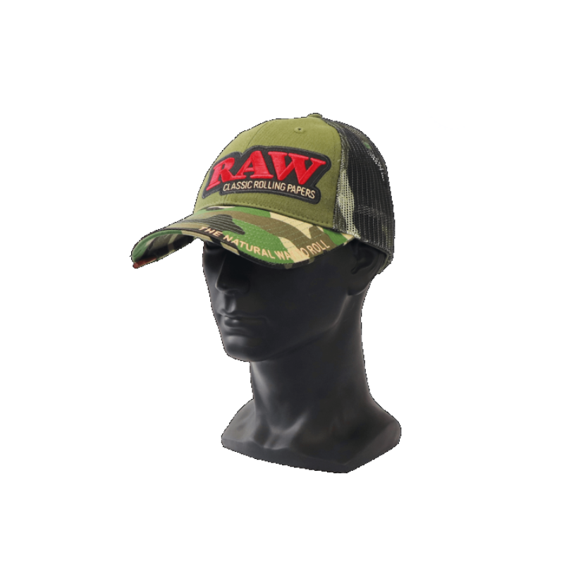 RAW Full Green TRUCKER HAT CAMO
