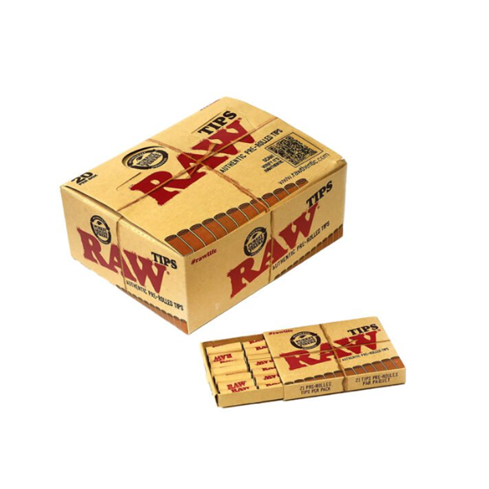 RAW Pre Rolled Tips 21 Per Pack