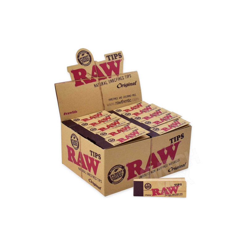 RAW Original Regular Rolling Tips 50 Pack