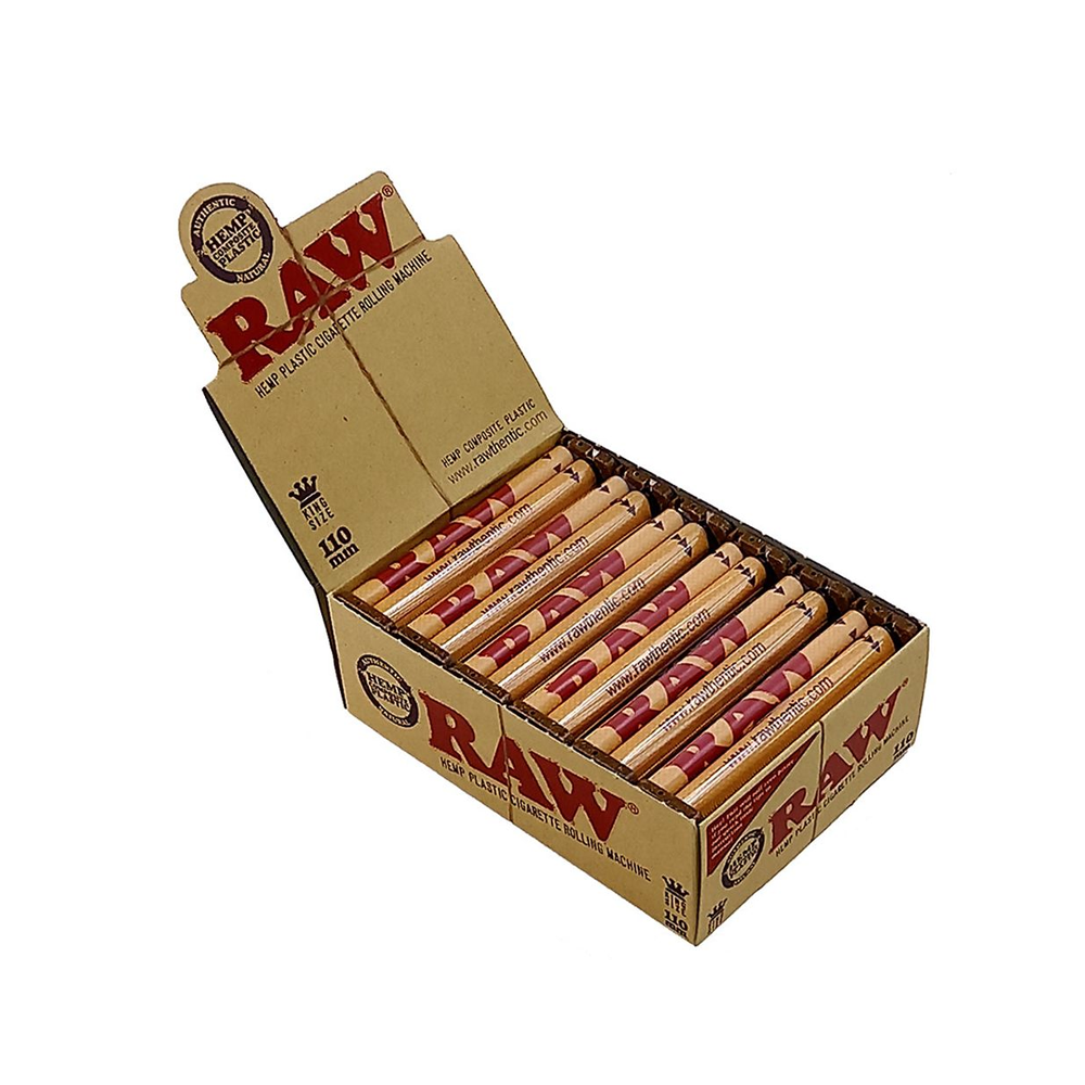 RAW Hemp Plastic Rolling Machine 110MM 12 Pack