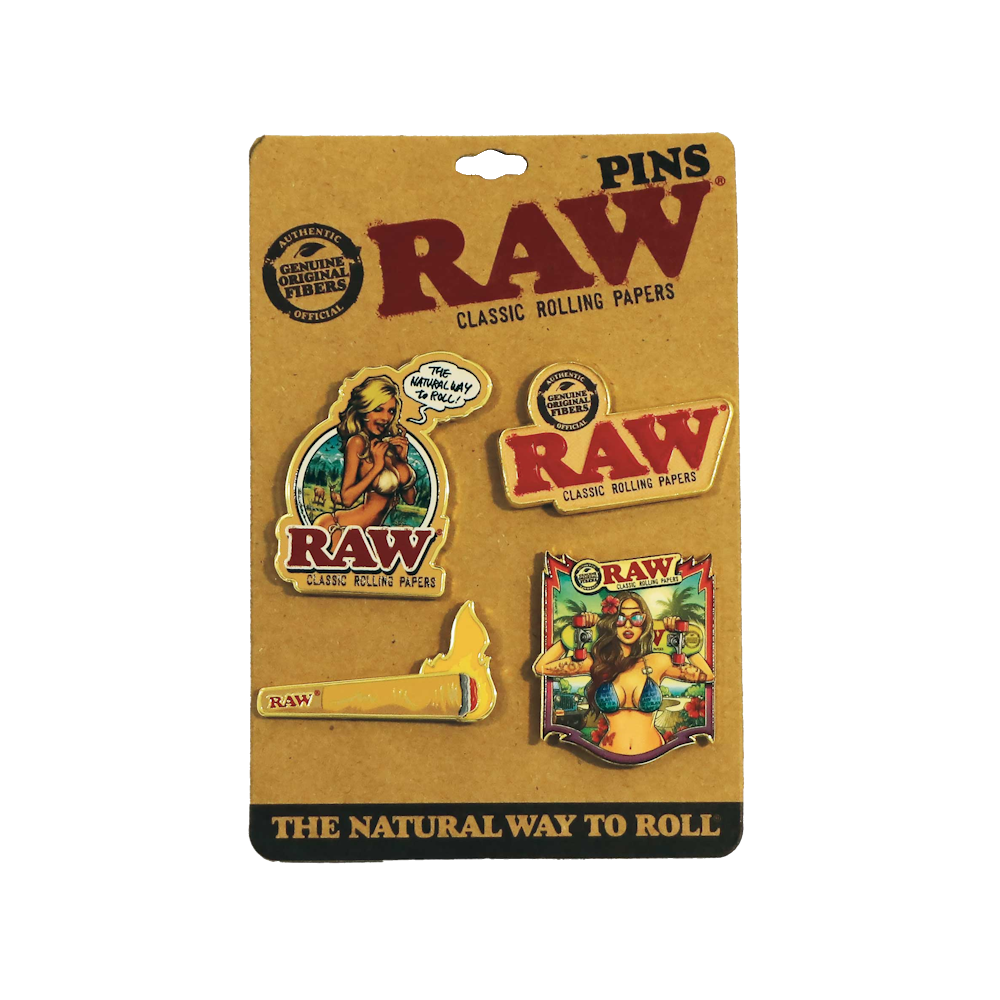 Raw Metal Pins Accessory 4 pack x 1