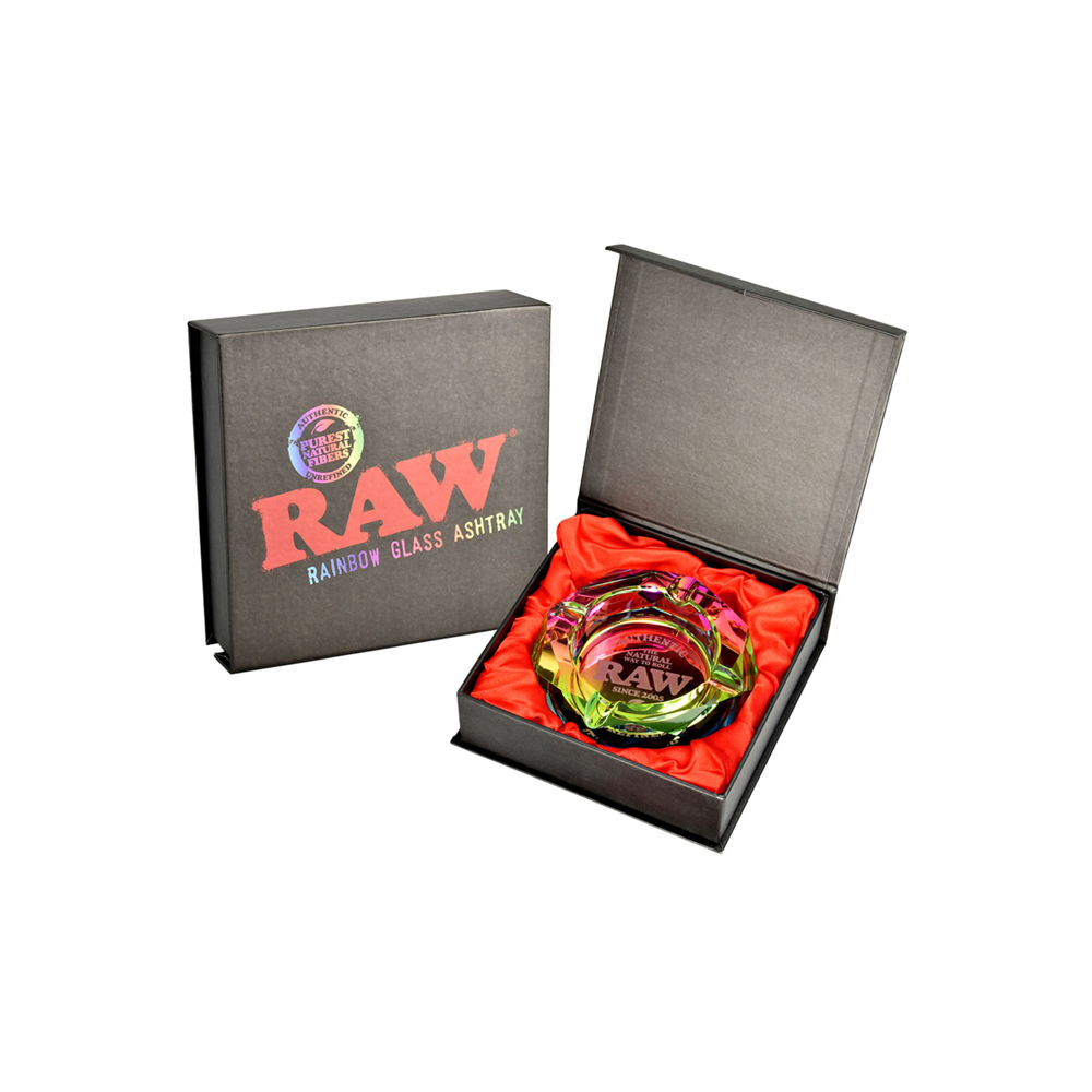 Raw Rainbow Glass Ashtray x 1 in display box accessory