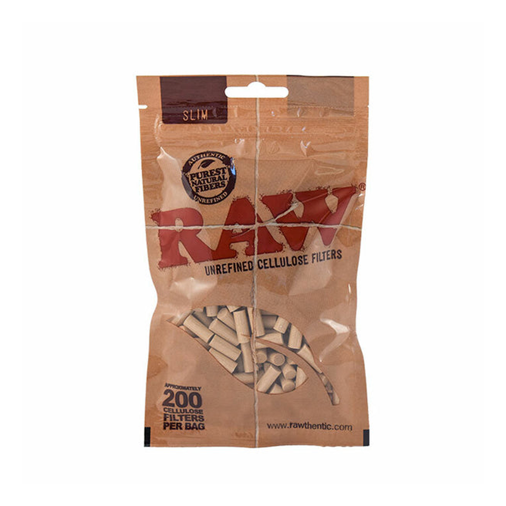 Raw Cellulose Tips Bags 200 x 1 bag