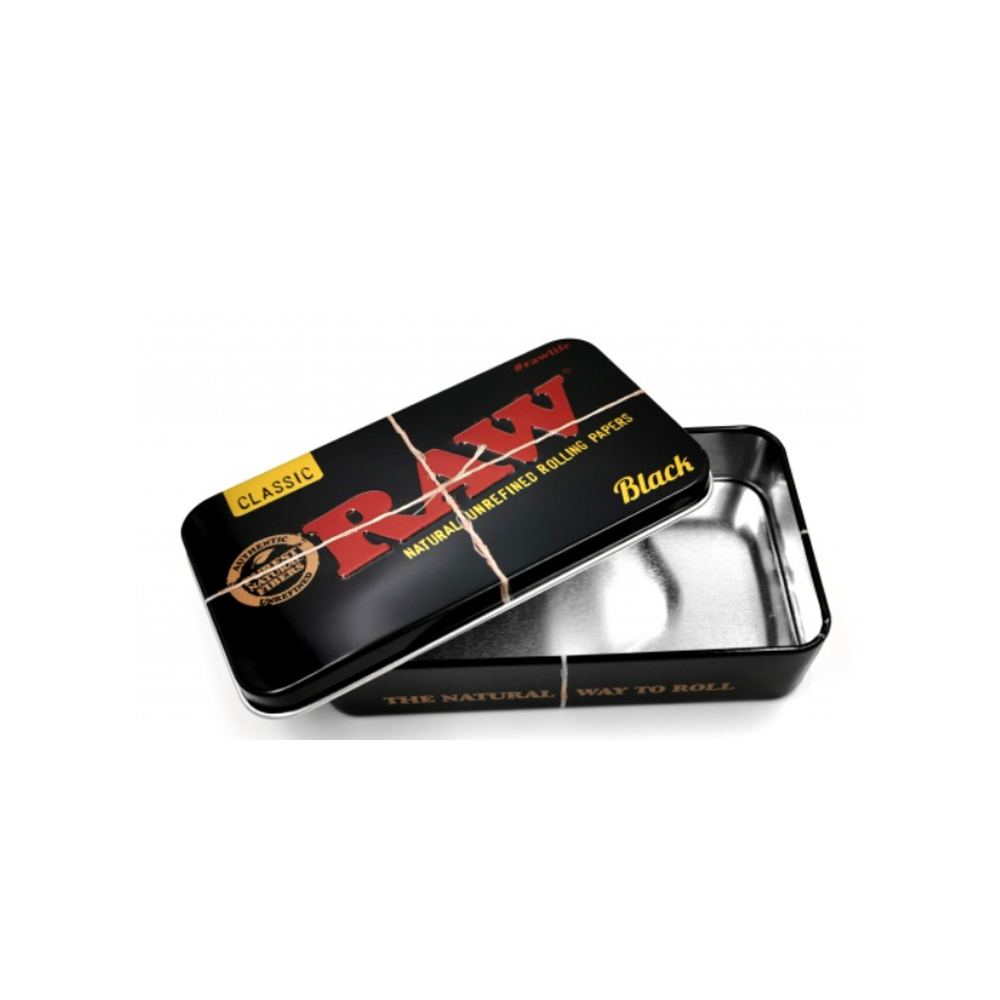Raw Black 2oz Metal Tin Accessory x 1