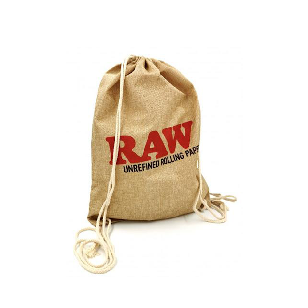 Raw Drawstring Bag Tan Accessory x 1
