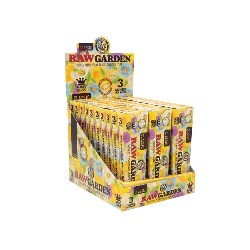 Exclusive Limited RAW Classic King Size Garden Cones - with plantable seeds!