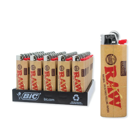 Exclusive Bic Lighters Featuring Raw Classic Design 50 Pack