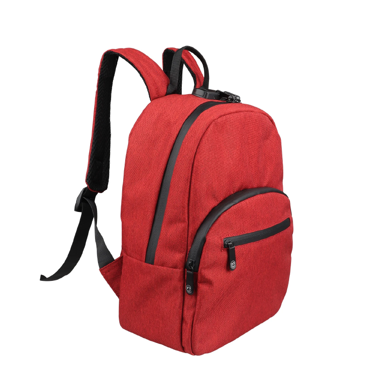 SMELL PROOF BACKPACK WITH LOCK RED 34x25x12cm SS-1188