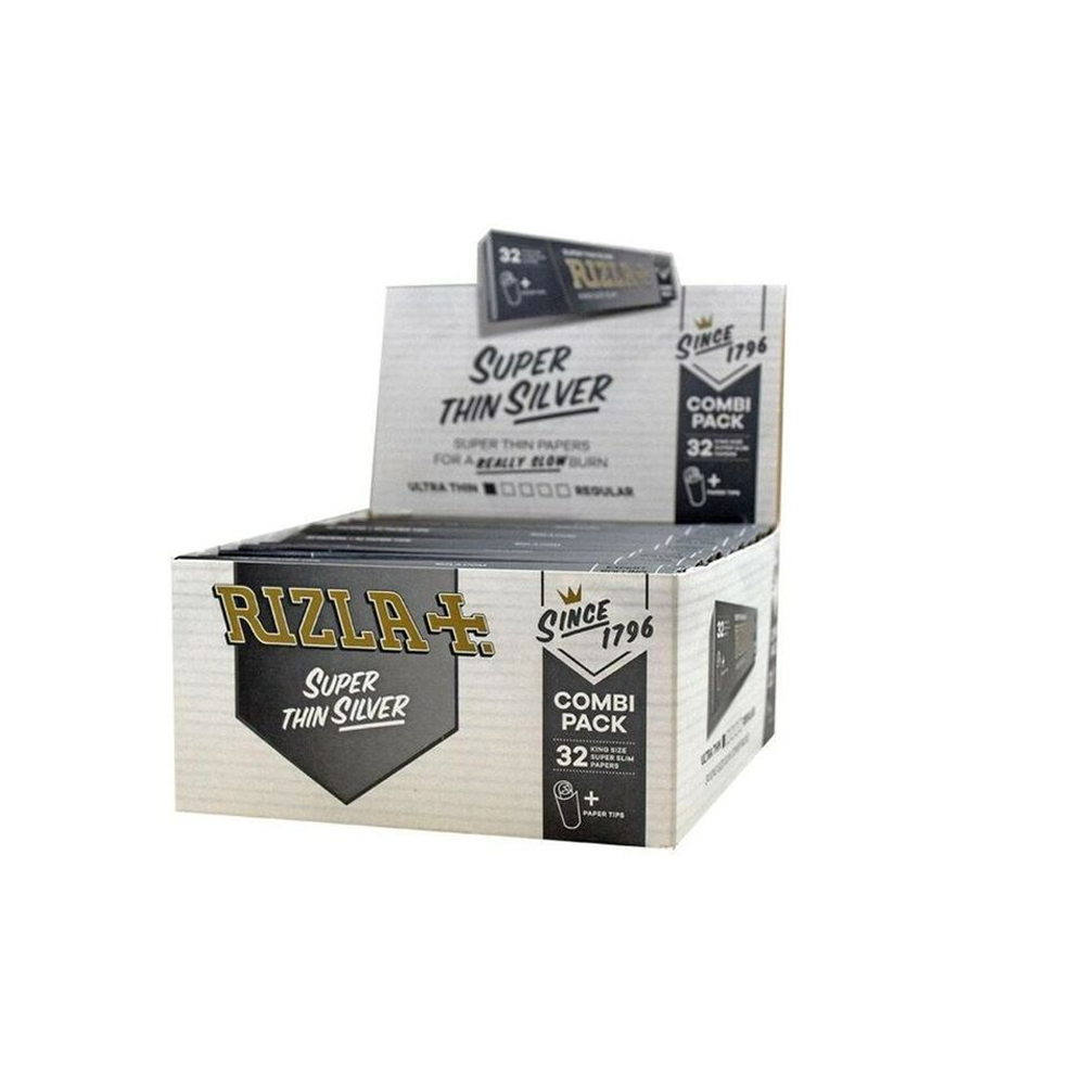 Rizla Silver King Size Slim Combi Pack Rolling Papers