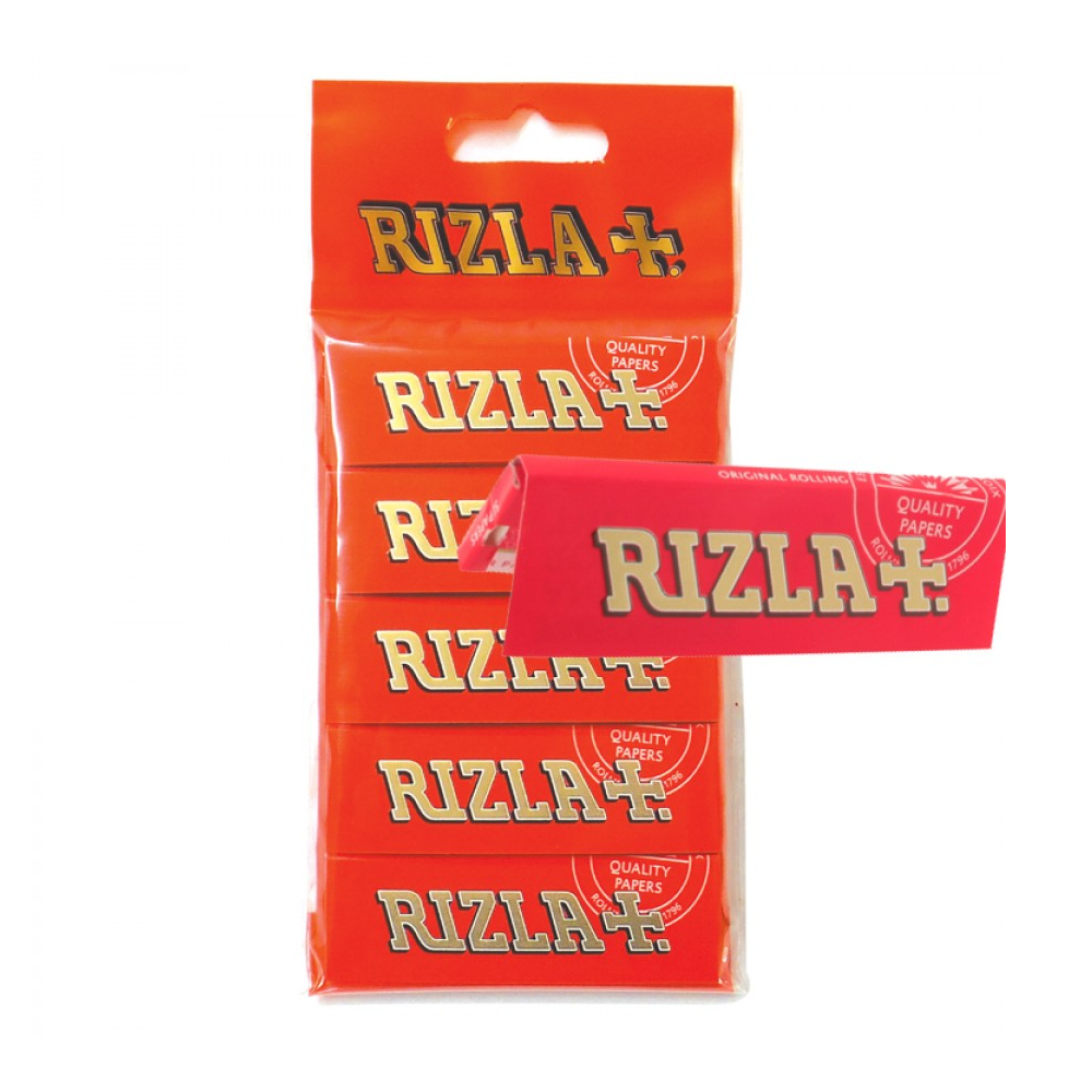 Rizla Red Regular Rolling Papers Hanger 5 Pack - 60 packs