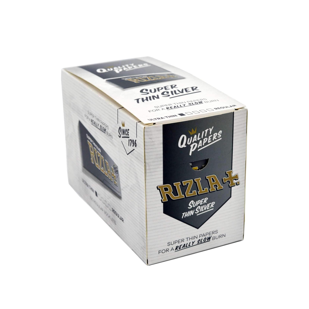 Rizla Silver Regular Size Cigarette Rolling Papers Pack 100