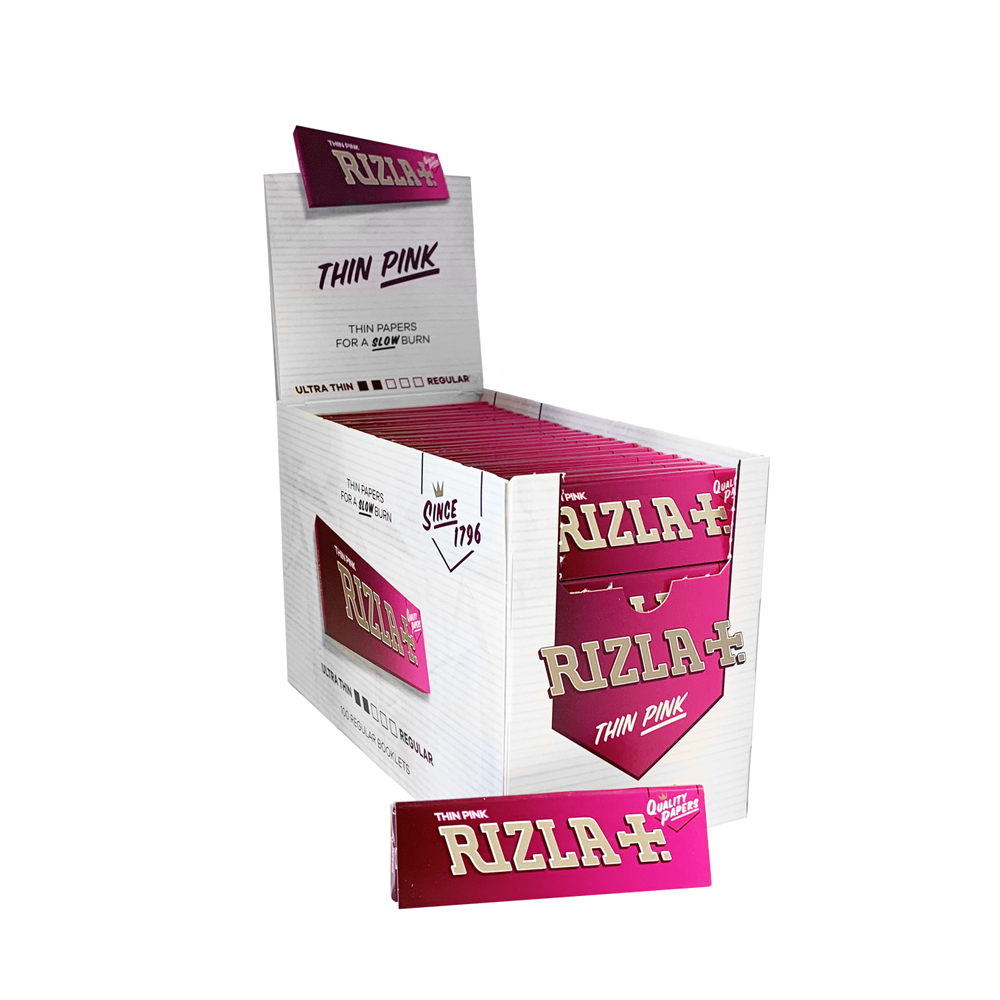 Rizla Pink Regular Size Cigarette Rolling Papers Pack 100