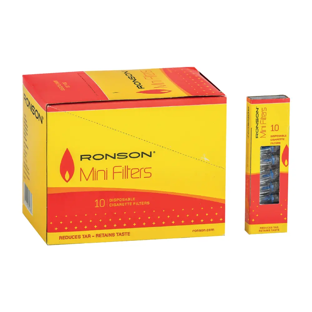 Ronson Mini Filter Plastic 6mm Tips x 30