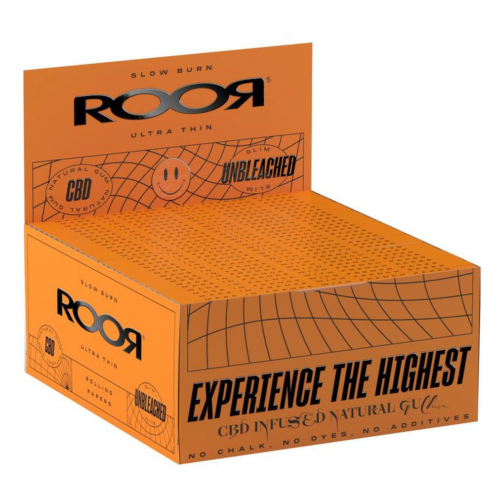 Clearance ROOR CBD Paper Orange Unbleached King Size 50pack
