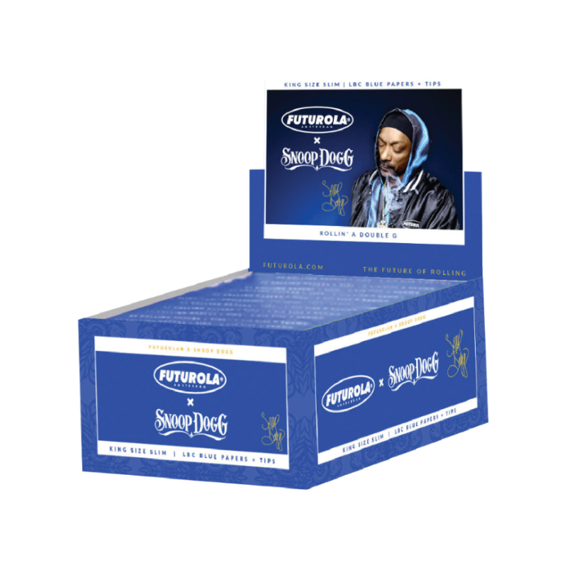 Snoop Dogg X Futurola Connoisseur Kingsize Paper + Filter Tips 24 pack
