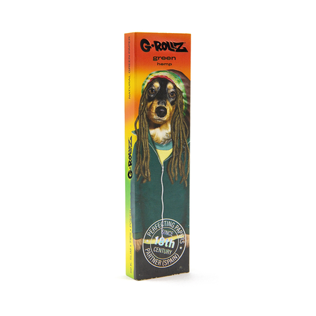 G-Rollz | 'Reggae' 50 King Size Green Papers + Tips (20 Booklets Display)