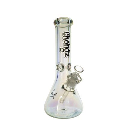 Chongz "TLC" 30cm Glass Ice Beaker Shaped Bong (Clear Rainbow)