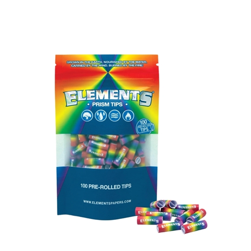 Exclusive Elements Prism Pre- Rolled Tips Bag  100 per bag